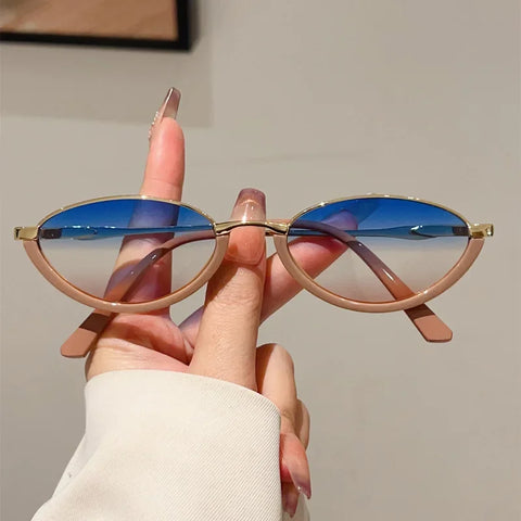 Confident Metal Cat Eye Sunglasses