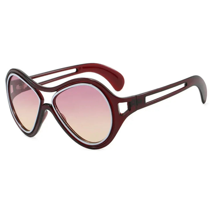Free Spirit Plastic Oversized Sunglasses