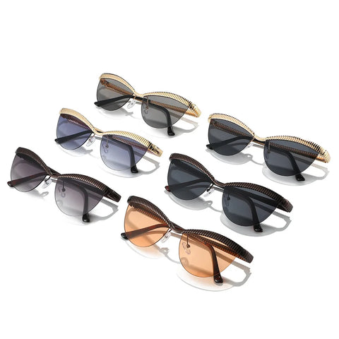 Fierce Gold Cat Eye Sunglasses