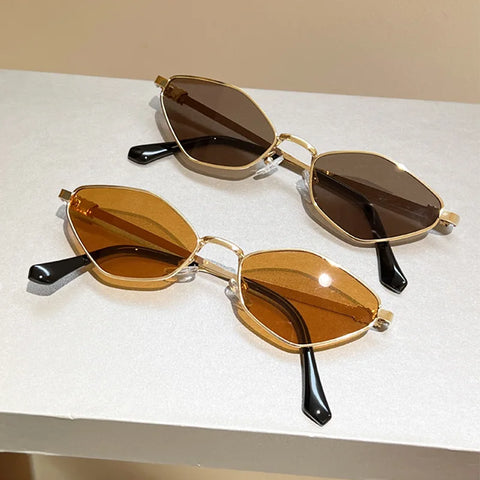 Daring Gold Cat Eye Sunglasses