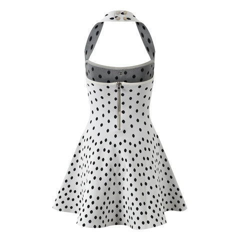 Daring Halter Knit Mini Dress