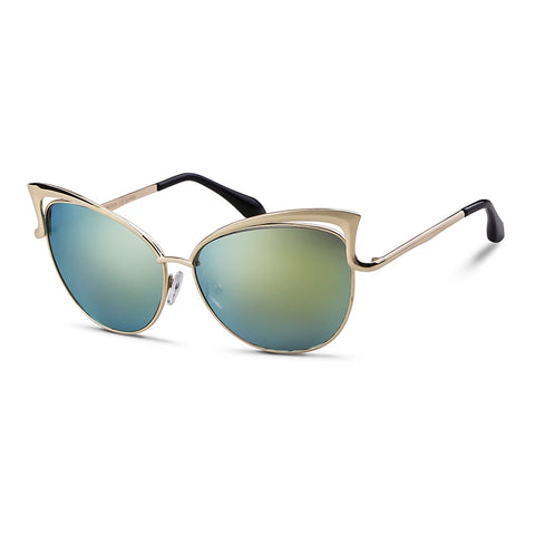 Radiant Gold Cat Eye Sunglasses
