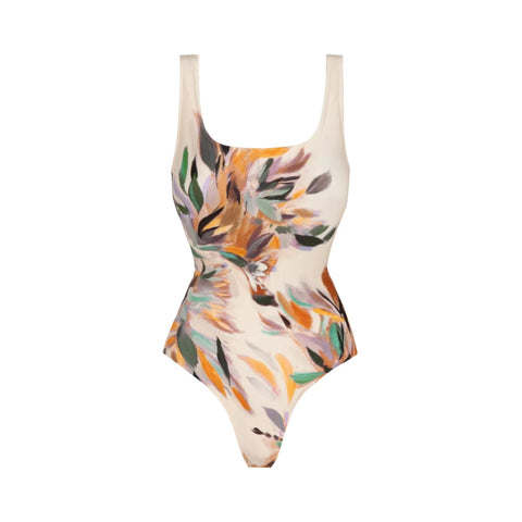 Wanderlust Printed Asymmetric Bikini Set