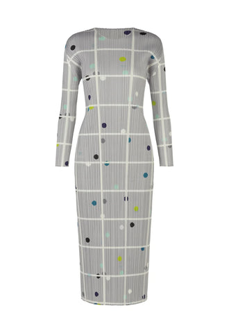 Vibrant Plaid Pleated Maxi Dress
