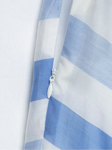 Limitless Striped A-Line Skirt