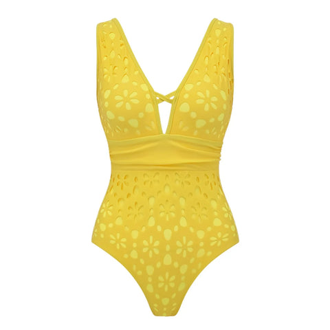 Vibrant Scalloped Floral Print Bikini Set