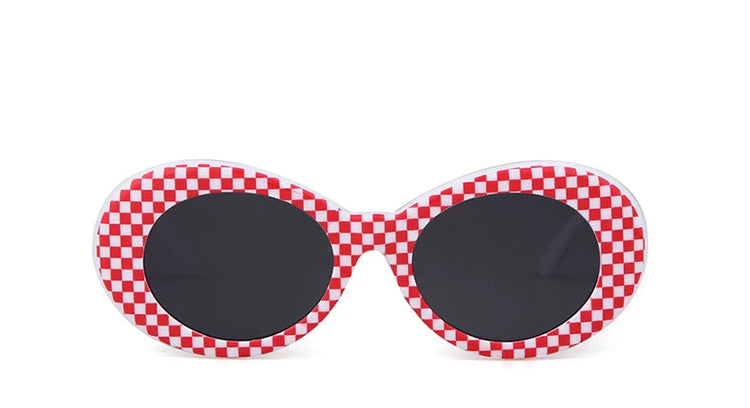 Daring Leopard Oval Sunglasses