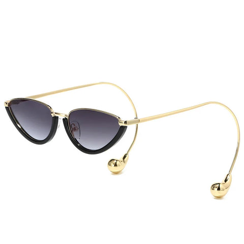 Daring Gold Cat Eye Sunglasses