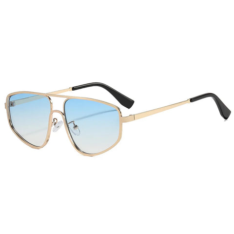 Daring Gold Metal Cat Eye Sunglasses