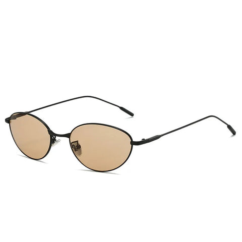 Confident Oval Metal Sunglasses