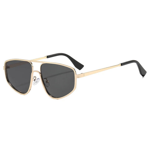 Daring Gold Metal Cat Eye Sunglasses