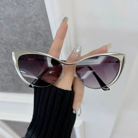 Radiant Gold Cat Eye Sunglasses