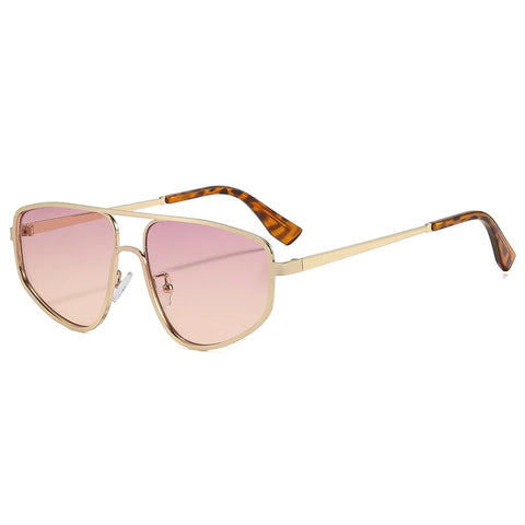 Daring Gold Metal Cat Eye Sunglasses