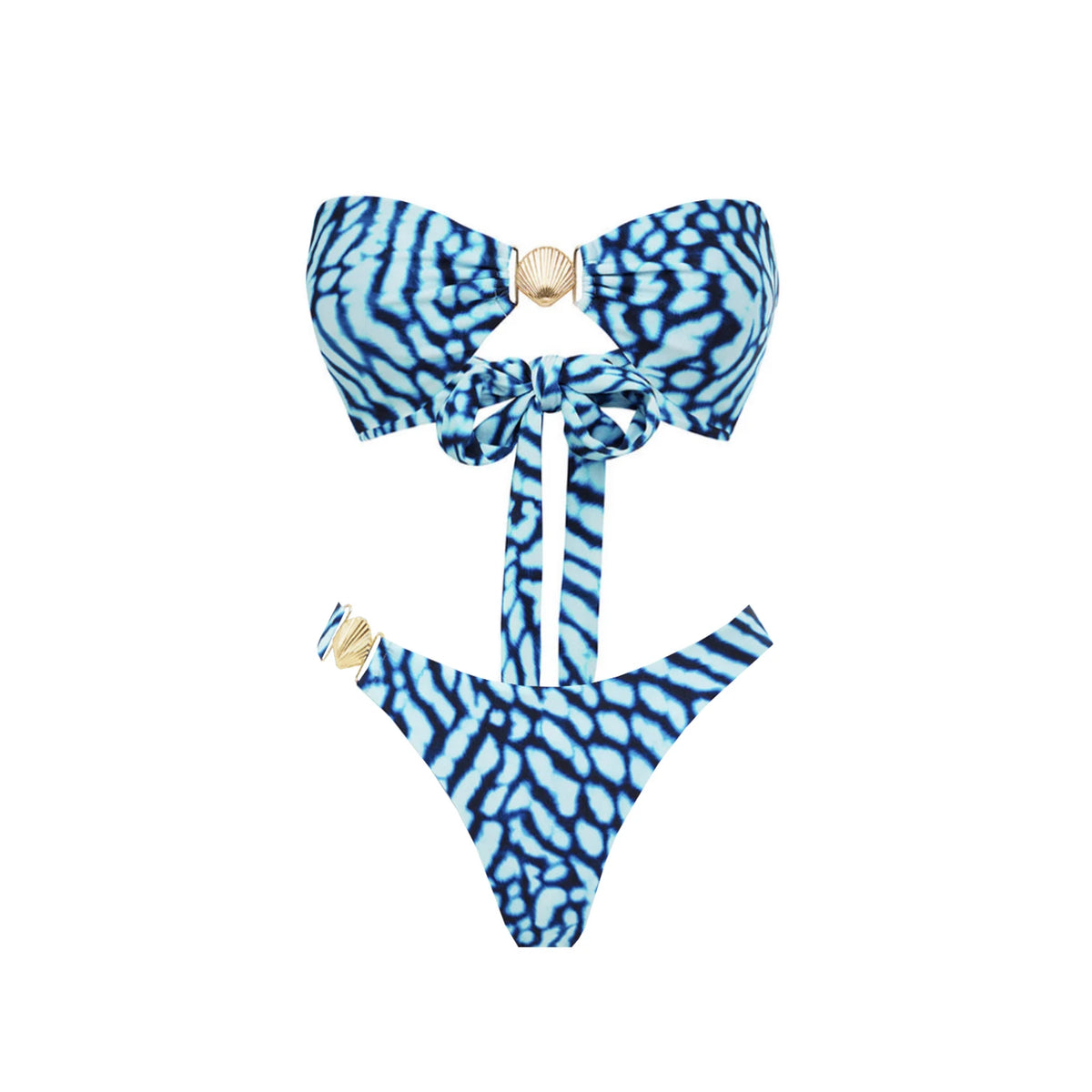 Wanderlust Printed Strappy Bikini Set