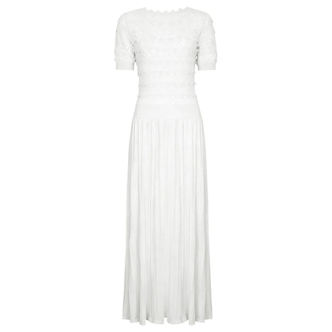 Radiant Pleated Knit Maxi Dress