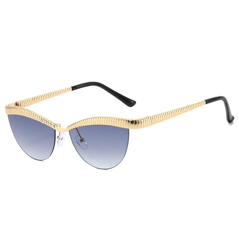 Fierce Gold Cat Eye Sunglasses
