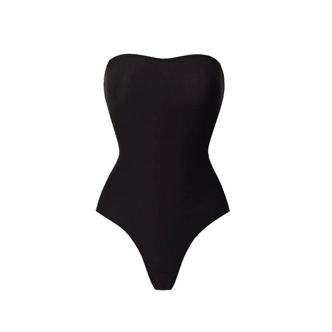 Radiant Strapless Solid Swimsuit Set