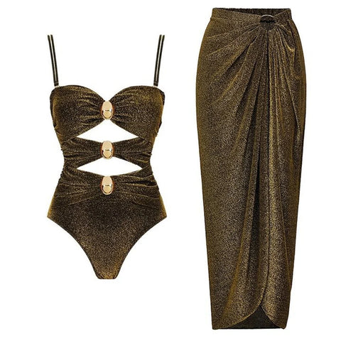 Radiant Metallic One-Piece Swimsuit