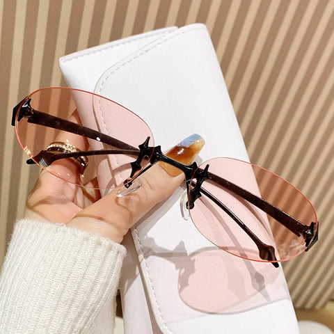 Daring Metal Cat Eye Sunglasses