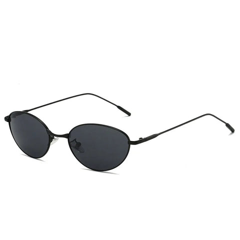 Confident Oval Metal Sunglasses