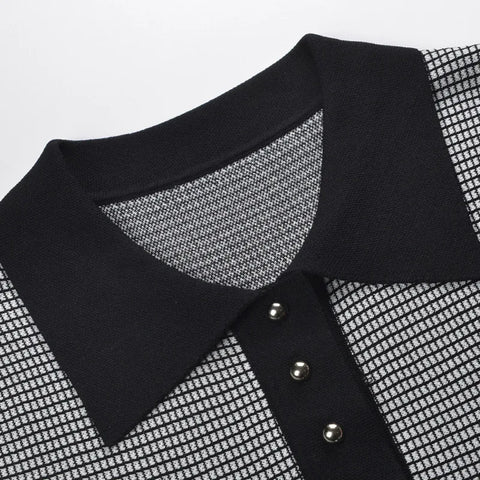 Elegant Slim Pleated Knit Dress