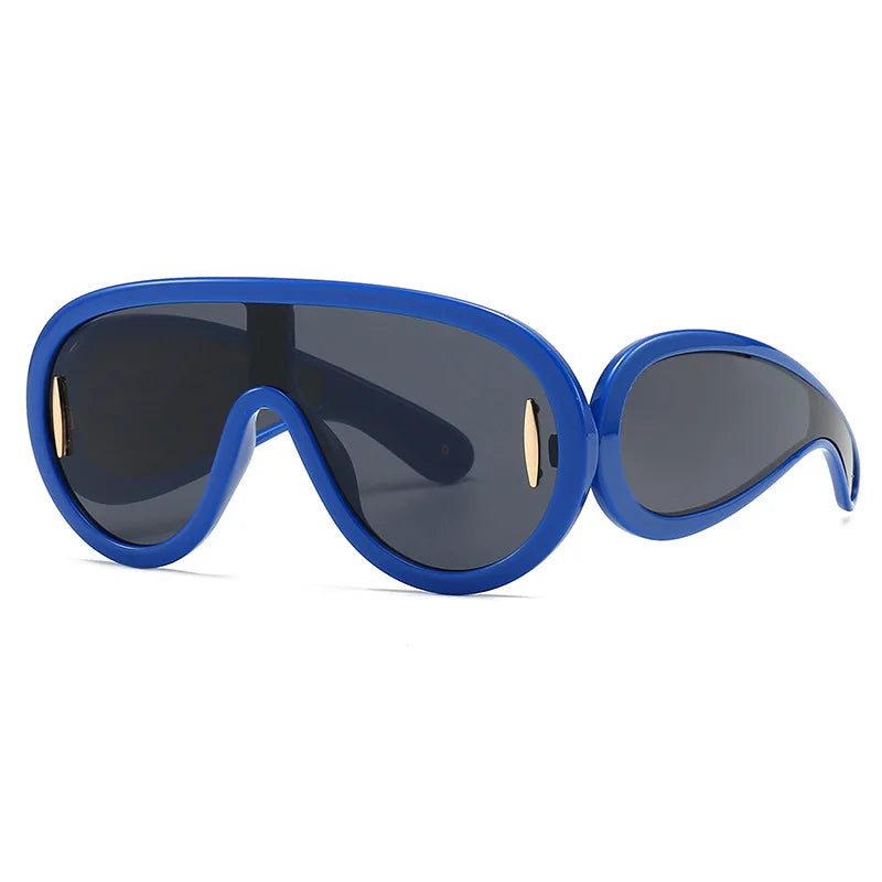 Audacious Oversized Goggle Sunglasses