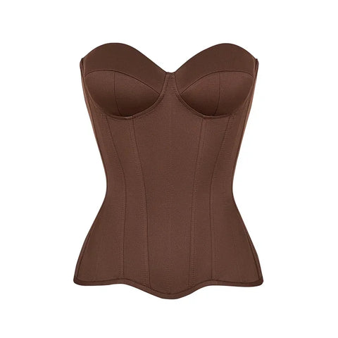 Confident Strapless Cropped Top