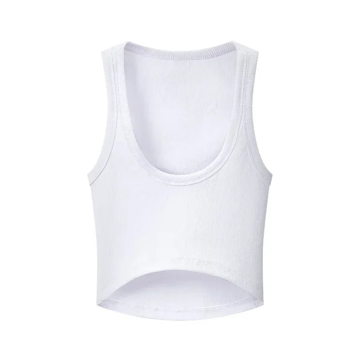 Confident Ribbed Crop Tank Top