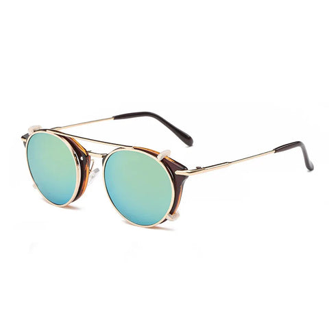 Daring Round Flip Sunglasses