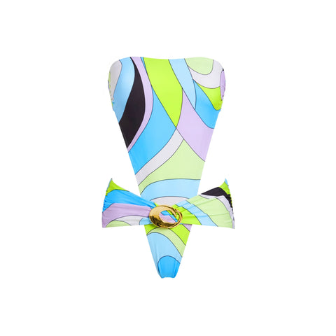 Vivacious Swirl Print Two-Piece Swimsuit
