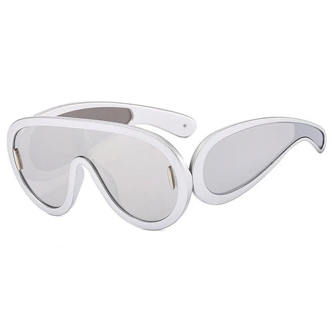 Audacious Oversized Goggle Sunglasses
