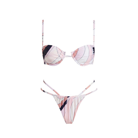Vivacious Swirl Print Two-Piece Swimsuit