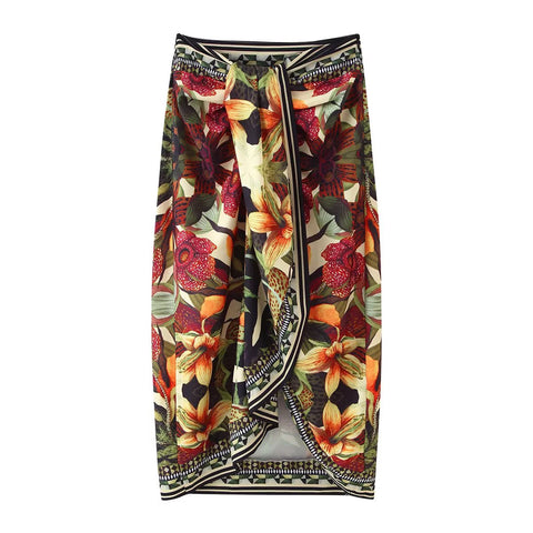 Wanderlust Floral Halter Skirt Set