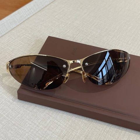 Daring Metal Cat Eye Sunglasses