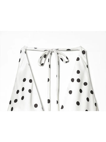 Radiant Lace Polka Dot Maxi Dress