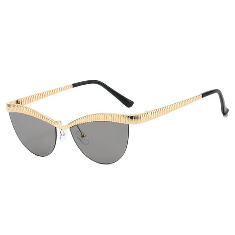 Fierce Gold Cat Eye Sunglasses