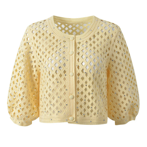 Radiant Beaded Knitted Cardigan