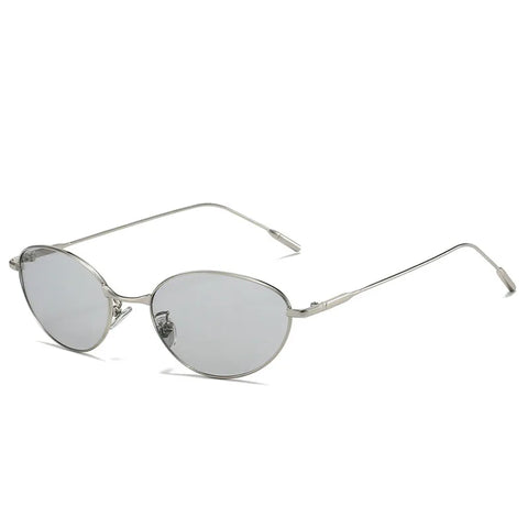 Confident Oval Metal Sunglasses