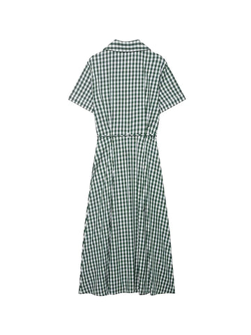 Limitless Plaid Midi Shirt Dress