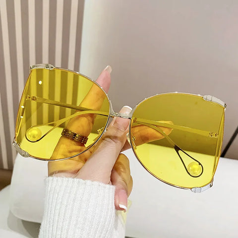 Divine Oversized Pearl Sunglasses