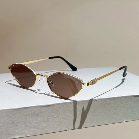 Daring Gold Cat Eye Sunglasses