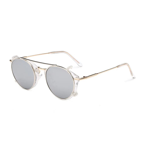 Daring Round Flip Sunglasses