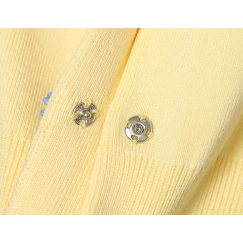 Vibrant Floral Button Knit Cardigan