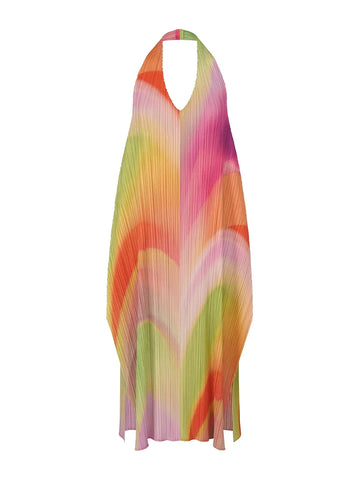 Limitless Pleated Halter Maxi Dress
