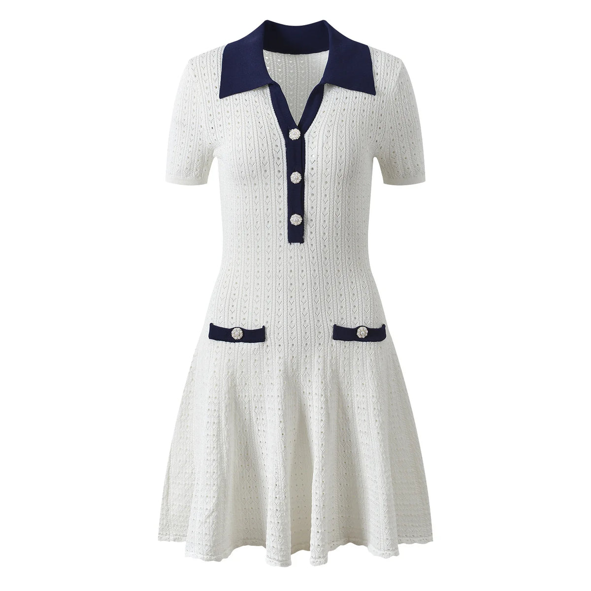 Elegant Knit Mini Dress