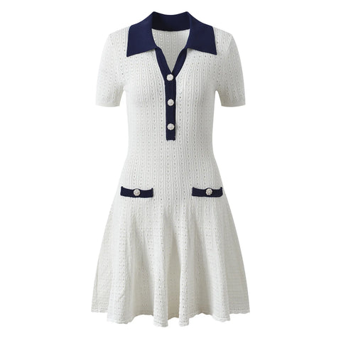 Elegant Knit Mini Dress