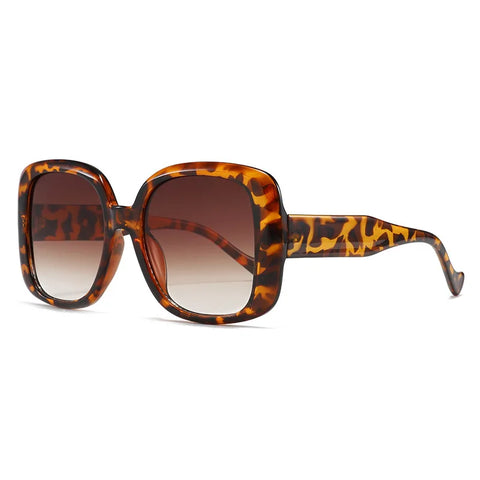 Radiant Square Leopard Sunglasses