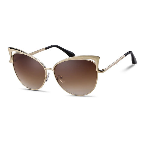 Radiant Gold Cat Eye Sunglasses
