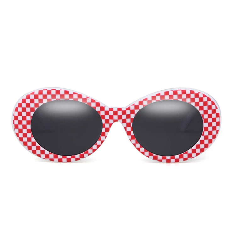 Daring Leopard Oval Sunglasses