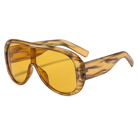Audacious Oversized Shield Sunglasses